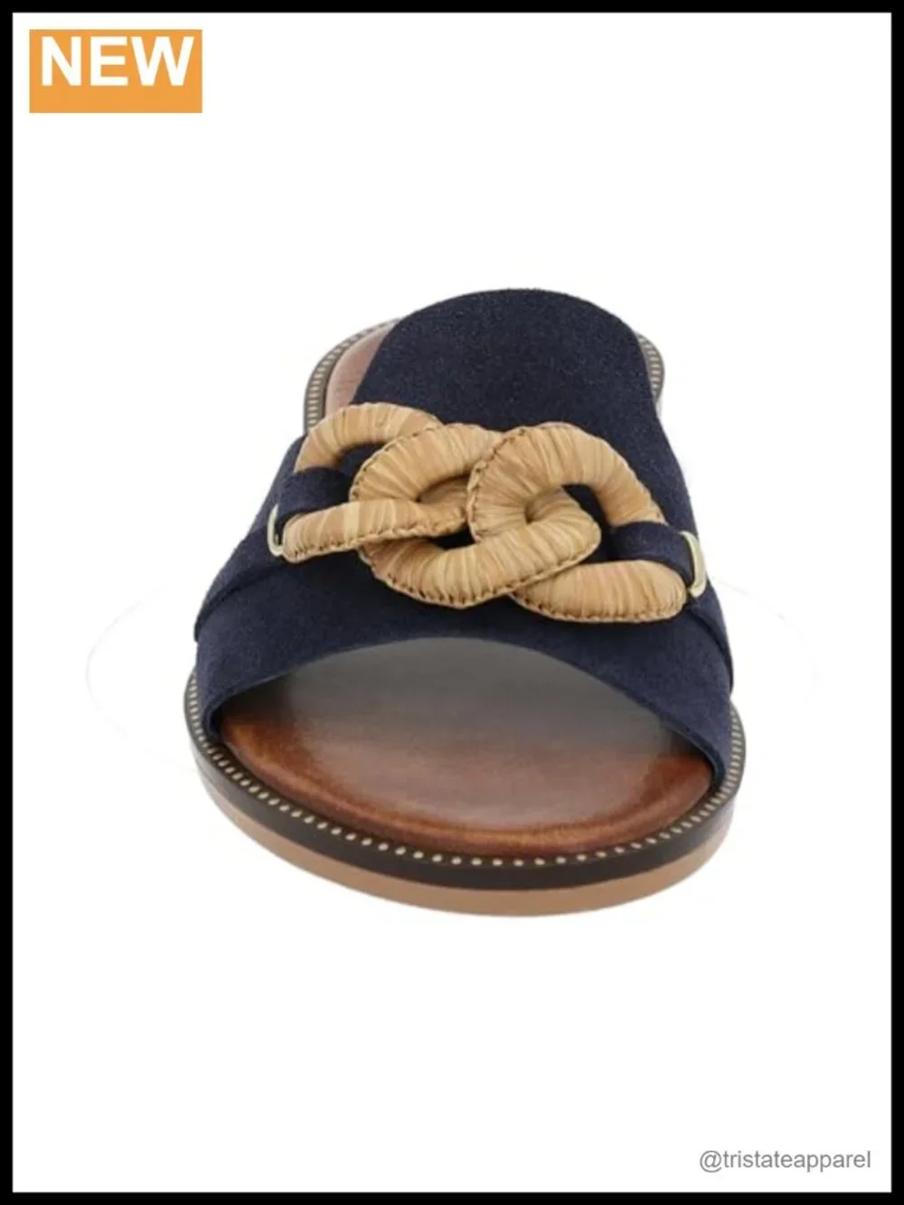 Italian Shoemakers Melyza Suede Slide Sandal 1in Heel Comfort